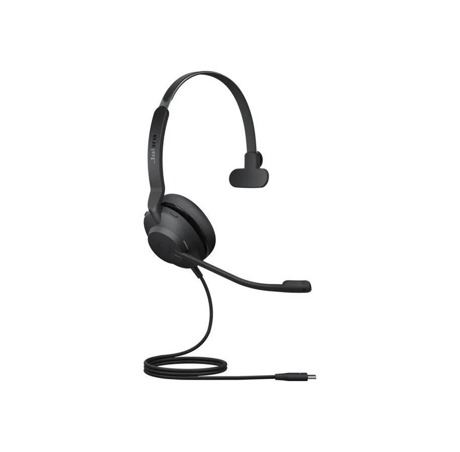 Jabra Evolve2 30 SE MS -monokuuloke + USB-A/C-sovittimet, musta