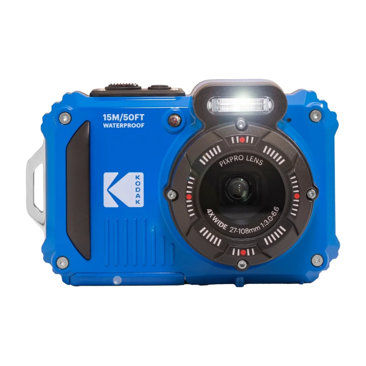 Kodak PIXPRO WPZ2, 16,76 MP, 4608 x 3456 pikseliä, BSI CMOS, 4x, Fuld HD, Blå