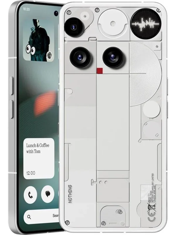 Nothing Phone (3), 16,9 cm (6.67), 12 GB, 256 GB, 50 MP, Android 15, Valkoinen