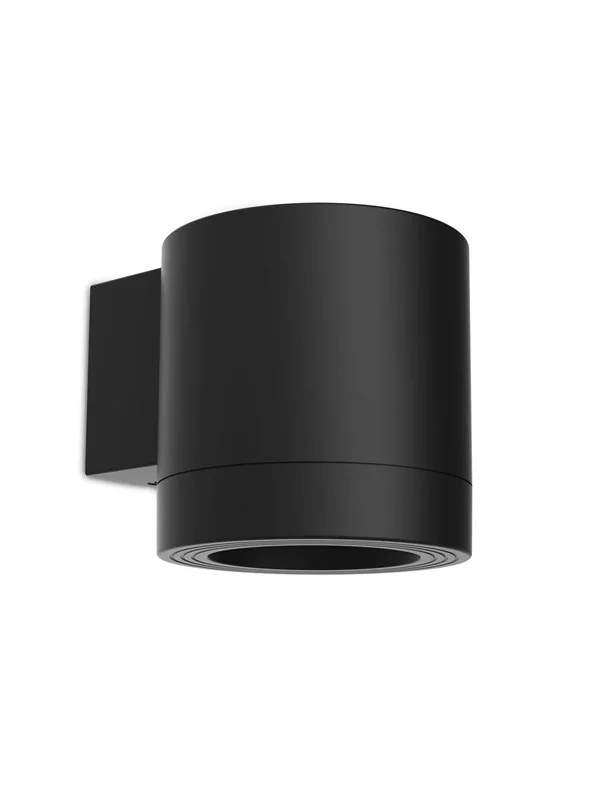 Philips Fylx -ulkoseinävalaisin, musta, metalli, IP44, GU10