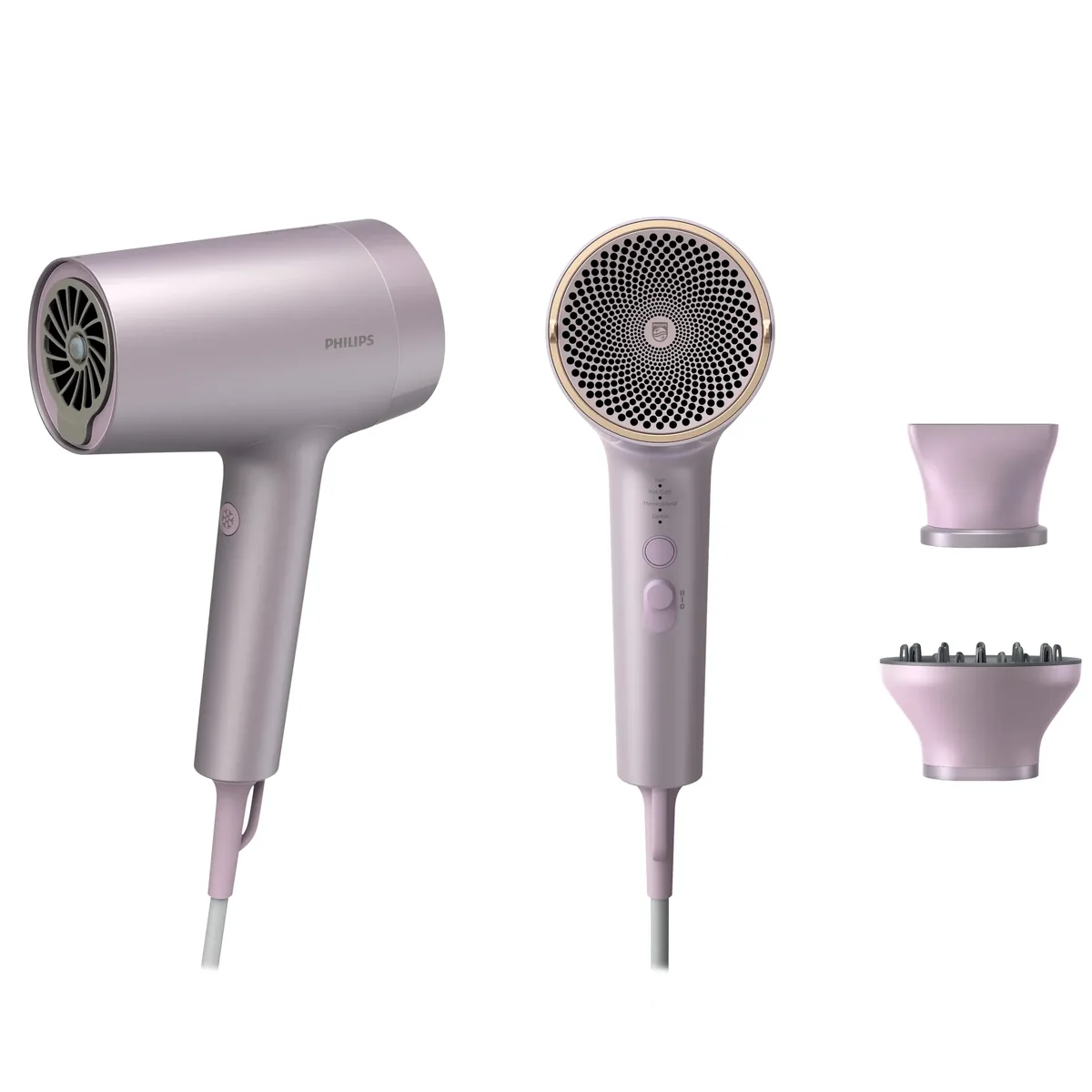 Hiustenkuivaaja 2300 W, nopea kuivaus, ThermoShield-tekniikka