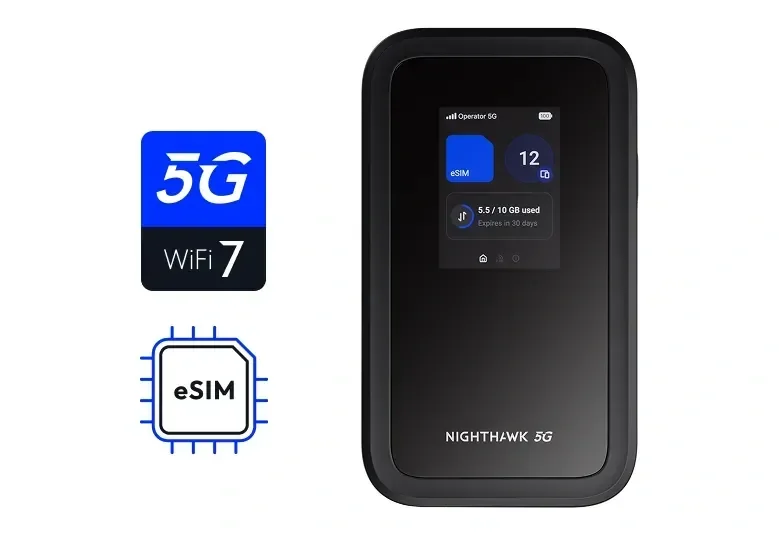 Netgear Nighthawk M7 5G Mobile WiFi Hotspot Router eSIM