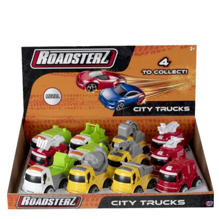Roadsterz City Trucks 4 Assorted