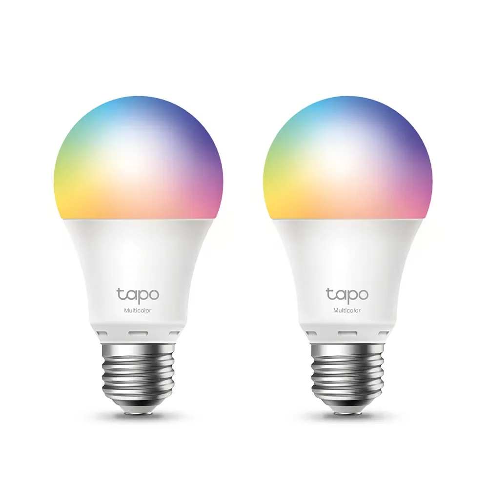 TP-Link Tapo L530E E27 2-pack - Älykäs Wi-Fi-LED-lamppu, Metalli, Valkoinen