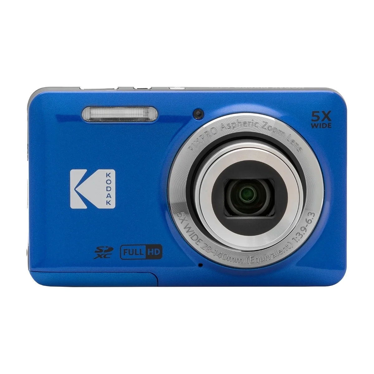 Kodak PIXPRO FZ55, 16 MP, 4608 x 3456 pikseliä, CMOS, 5x, Fuld HD, Blå