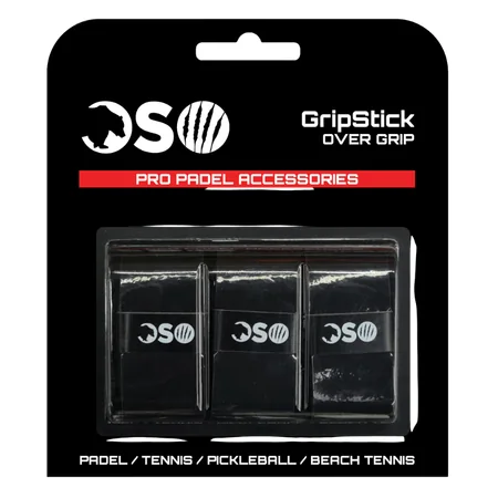 OSO Padel GripStick Overgrip – Musta – 3 kpl