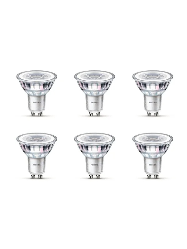 Philips Kohdelamppu 35W PAR16 GU10 x6, 3,5 W, 35 W, GU10, 255 lm, 15000 h, Lämmin valkoinen