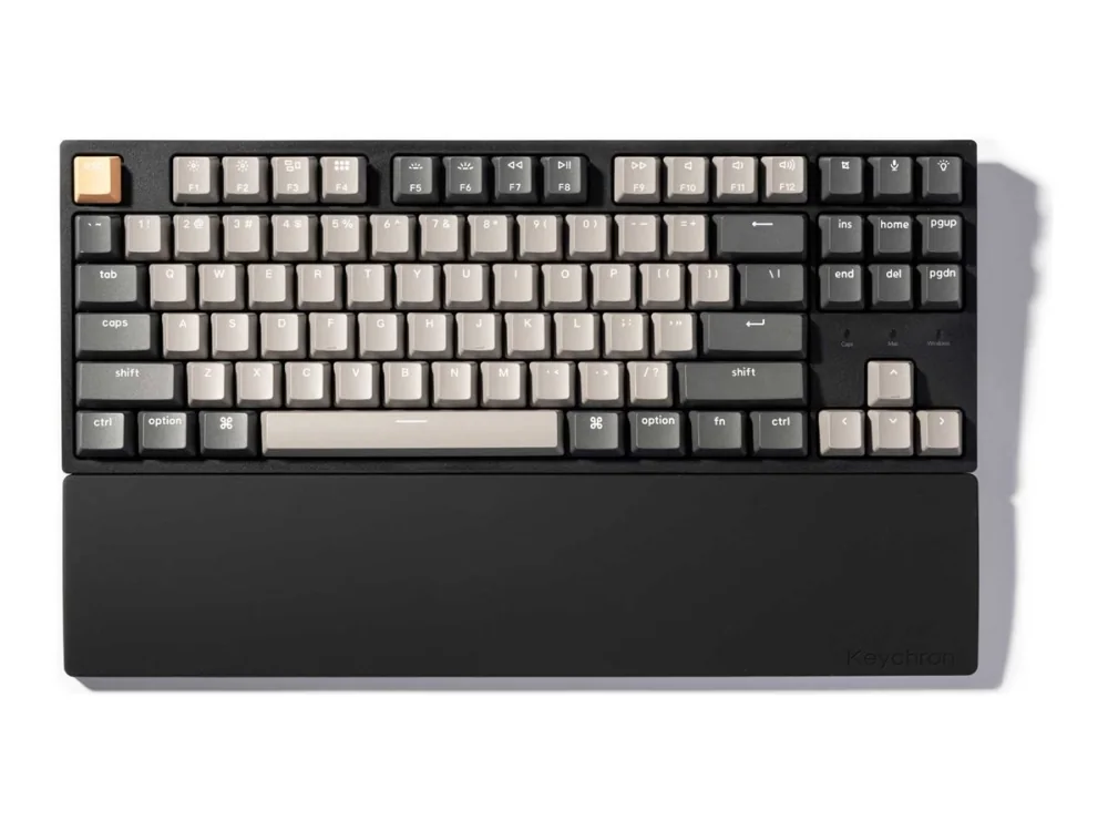 Keychron Silicone Palmrest K8 series / C1 series / L4 series - Rannetuki - Musta