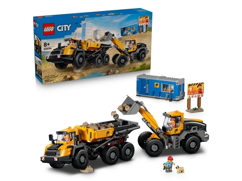 LEGO City 60494 Kippiauto ja etukuormaaja