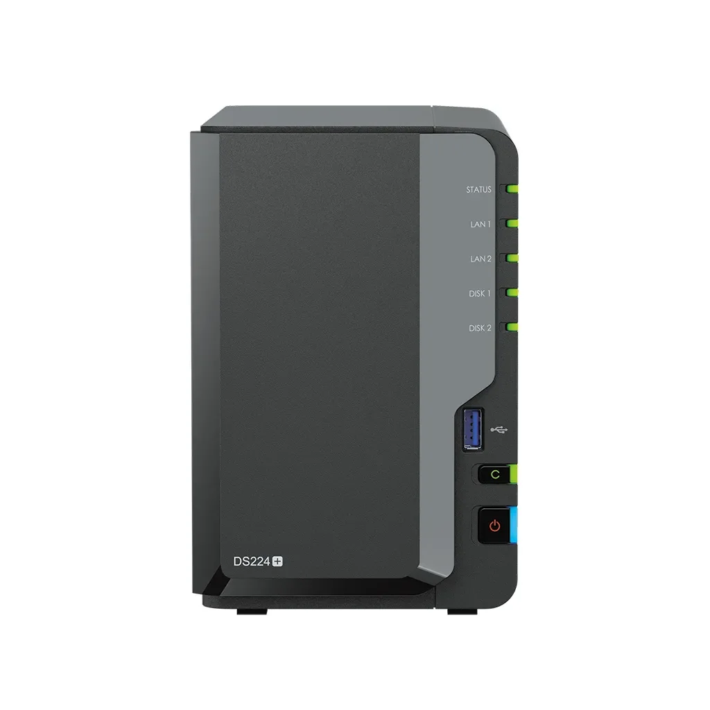 Synology DiskStation DS224+ - verkkotallennuslaite, musta