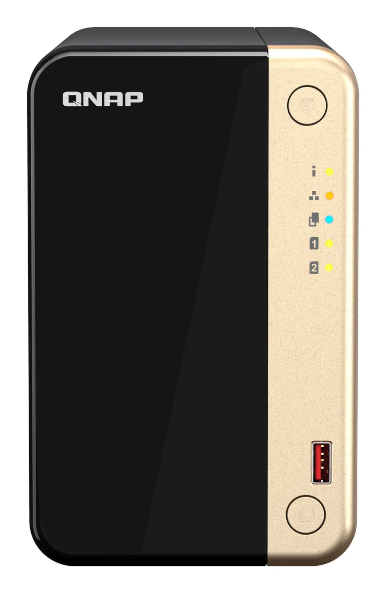 QNAP TS-264-8G - NAS, musta, kulta