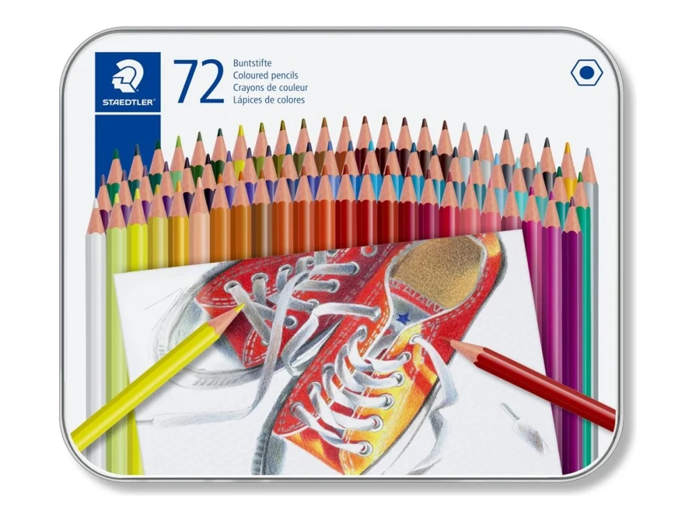 Staedtler Värikynä kuusikulmainen 72 kpl.