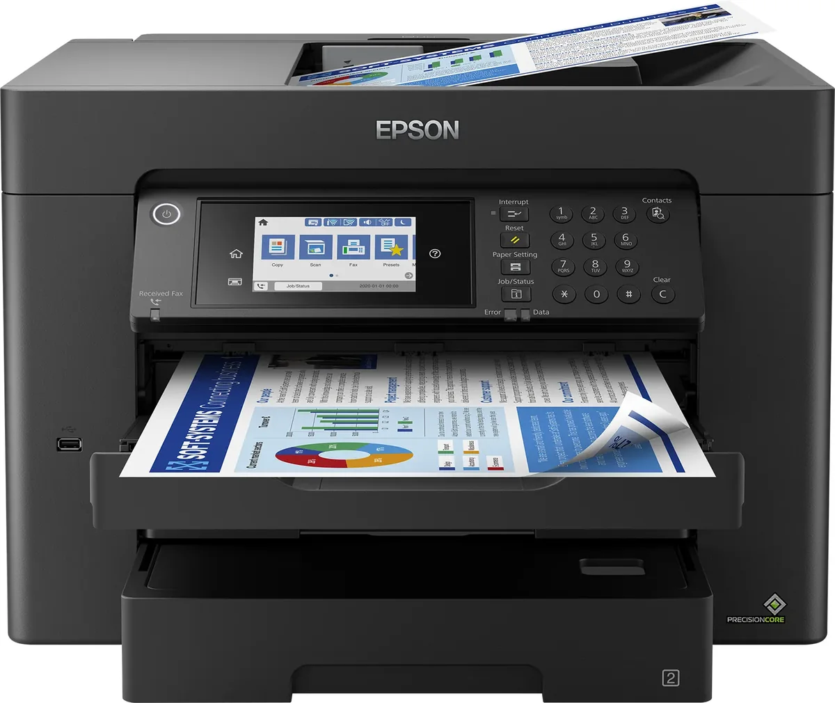 Epson WorkForce WF-7840DTWF A3 -mustesuihkumonitoimilaite