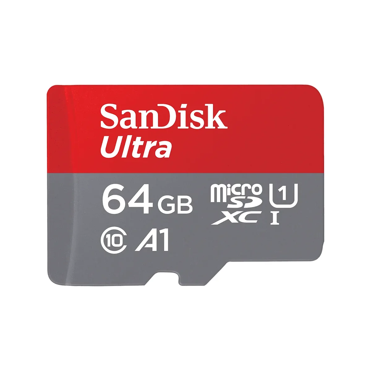 SanDisk Ultra - Flash-muistikortti (microSDXC-SD-sovitin mukana) - 64 GB - UHS-I / Class10 - microSDXC UHS-I