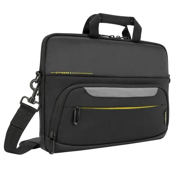 Targus Citygear Slim Topload Laptop Case 14" Polykarbonaatti, Polyuretaani Musta