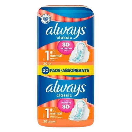 Always Classic Normal Size 1 Sanitary Pads - 20 kpl
