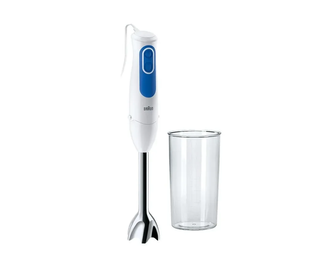 Braun MQ 3000 WH Smoothie+, Upotettava sekoitin, 0,6 L, 700 W, Sininen, Valkoinen