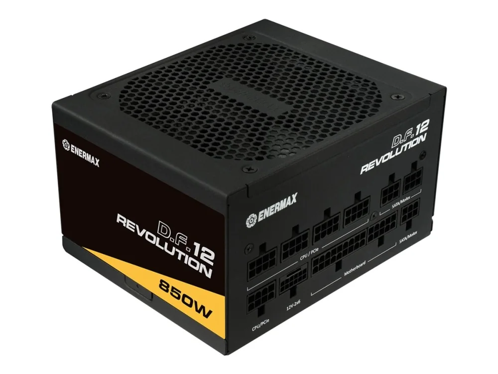 Enermax Revolution D.F.12 ETV850G Virtalähde - 850 Watt - 100 mm - ATX 3.1 - 80 Plus Kulta sertifioitu