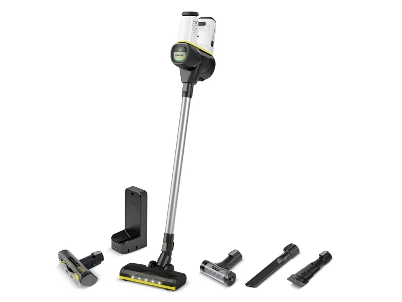 Kärcher VC 6 Cordless Premium OurFamily Pet, 2-in-1-varsi-imuri, Pussiton, musta, Keltainen, Suorakulmainen, Kuiva, HEPA