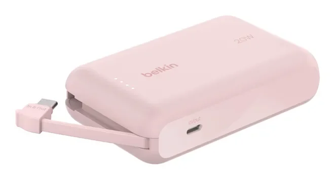 Belkin BPB021HQPK, 10000 mAh, Vaaleanpunainen