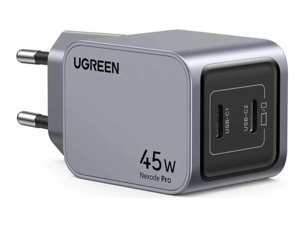 UGREEN Nexode Pro 45w Dual Usb-C Gan Fast Charger - Black
