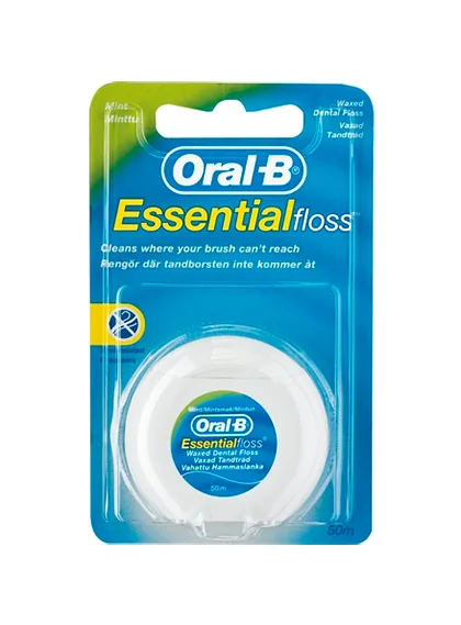 Oral-B Hammaslanka Välttämätön mintunmakuinen hammaslankarulla - 50 m