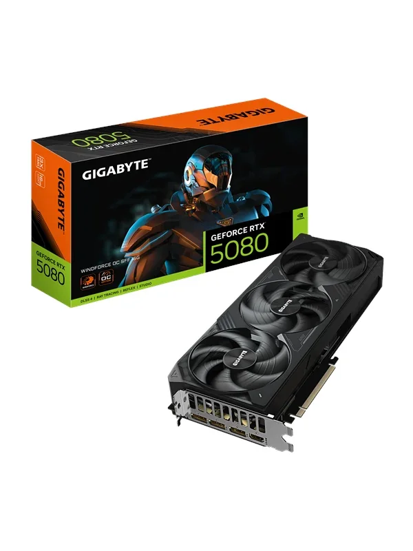 Gigabyte GeForce RTX 5080 WINDFORCE SFF 16 Gt OC -näytönohjain