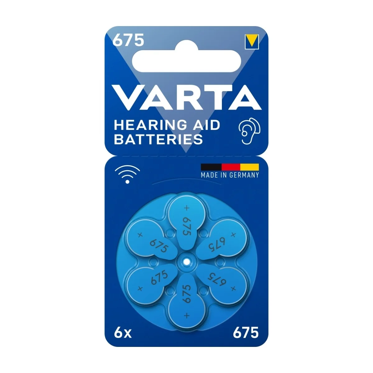 VARTA 675 kuulokojeen paristo, 6 kpl