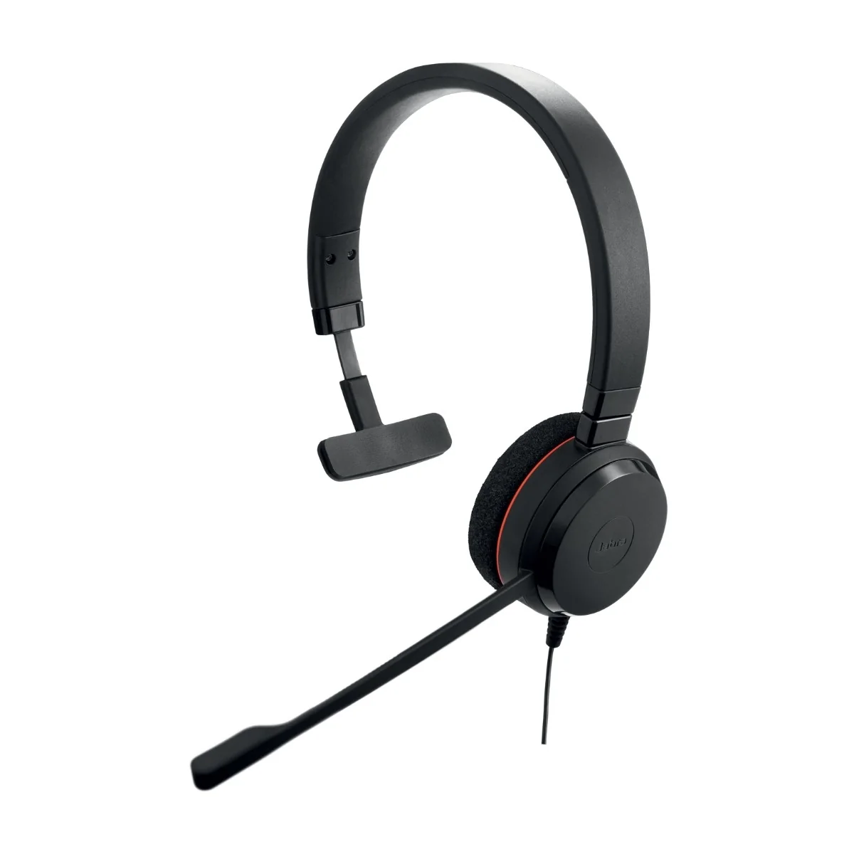 Jabra Evolve 20 MS -monokuuloke + USB-A/C-sovittimet, musta