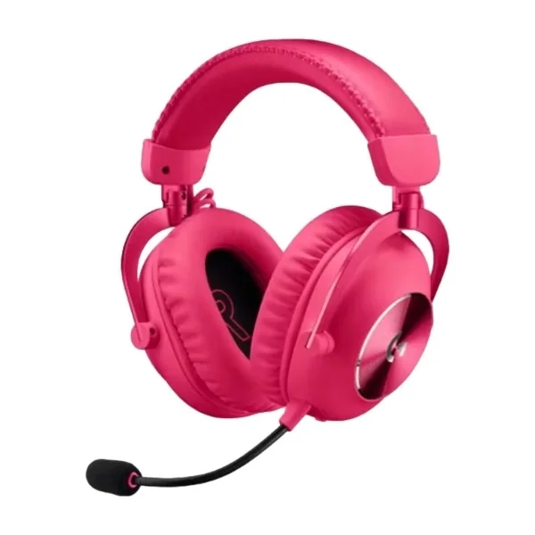 Logitech G Pro X 2 LIGHTSPEED langaton headset, pinkki