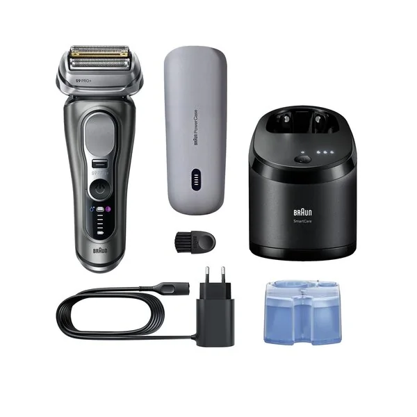 Braun Series 9 Pro+ 9675cc märkä- ja kuiva-ajoon -parranajokone, grafiitti