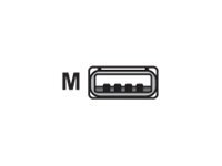 Datalogic USB - type-A, 4,5 m, USB A, Harmaa