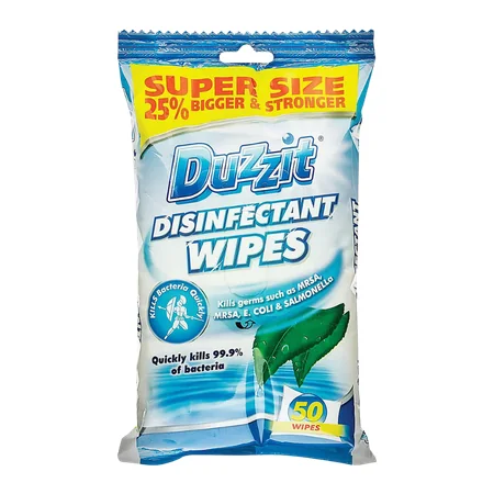 Duzzit Disinfectant Cleaning Wipes - 50 kpl