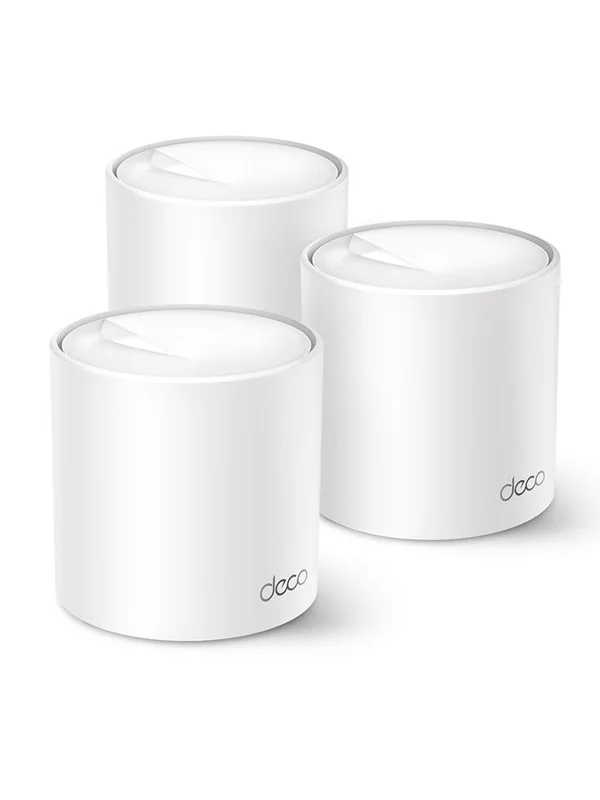 TP-Link Deco X50 -mesh WiFi -järjestelmä, Wi-Fi 6, AX3000, Dual-band, 3 kpl, valkoinen