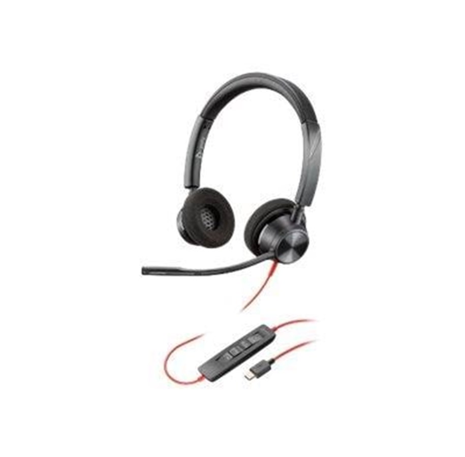 Poly Blackwire 3320 -kuulokemikrofoni, musta