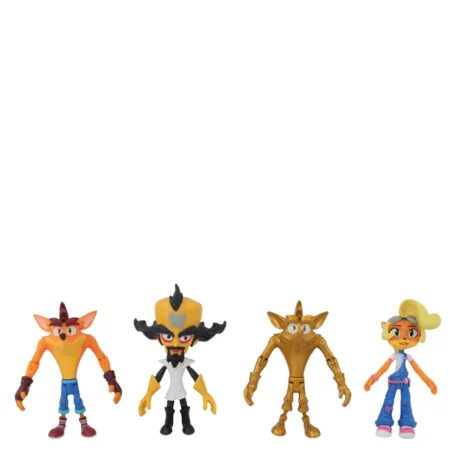 Crash Bandicoot Action Figures – 4 Pcs
