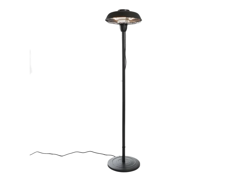 HORTUS terassilämmitin lattiamalli HA, 900/2100W musta (211-412)