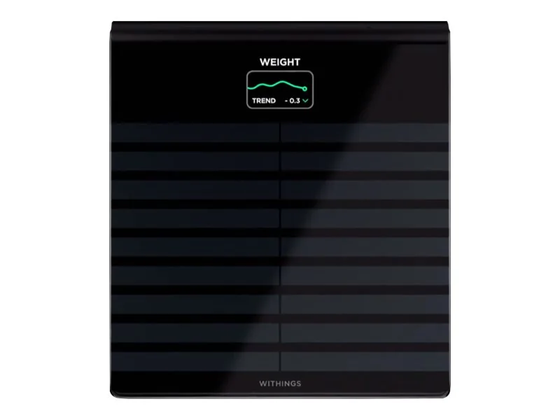 Withings BODY SCAN, Sähkökäyttöinen henkilövaaka, 200 kg, 50 g, Musta, 5 kg, kg, lb, ST