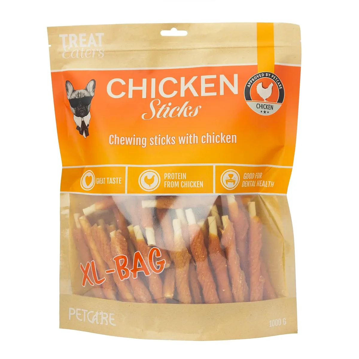 Treateaters Chicken sticks 1kg (No-hide)