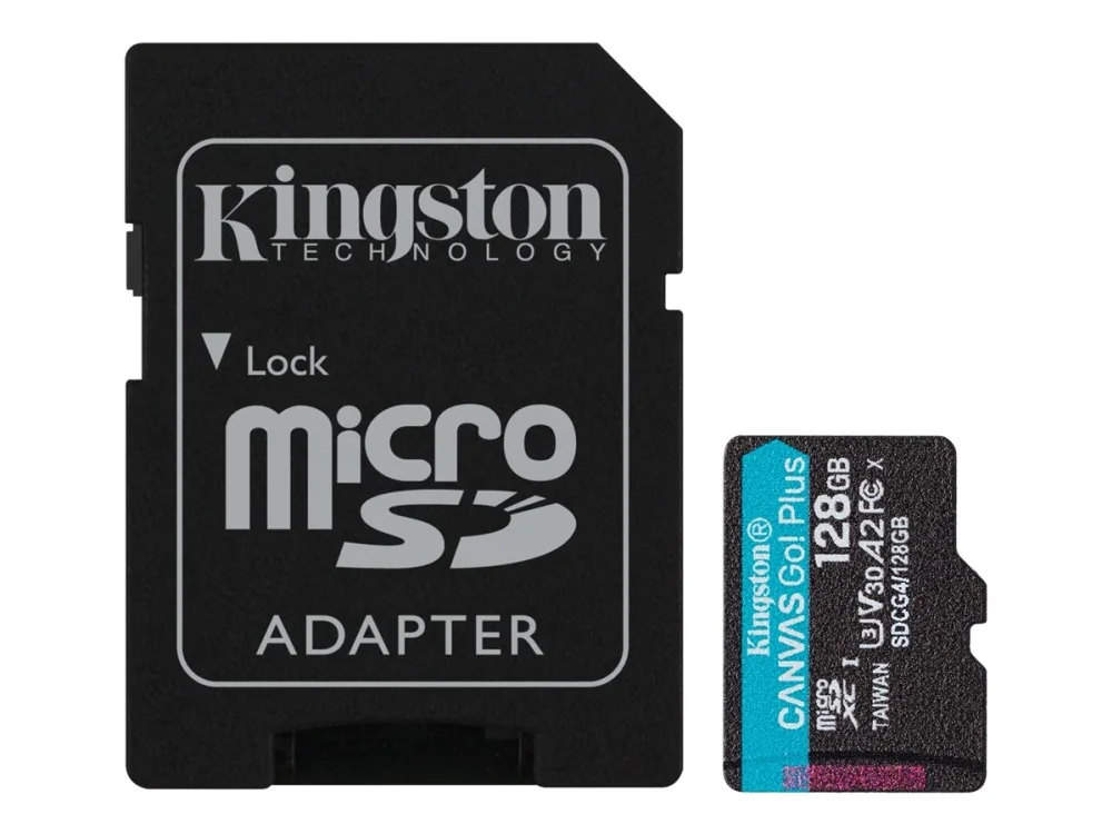 Kingston Canvas Go! Plus microSD/SD - 200MB/s - 128GB