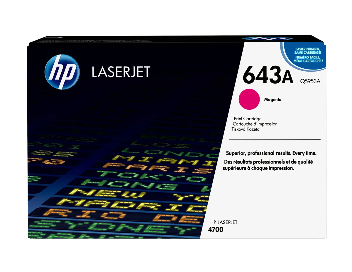 HP 643A -laservärikasetti, magenta