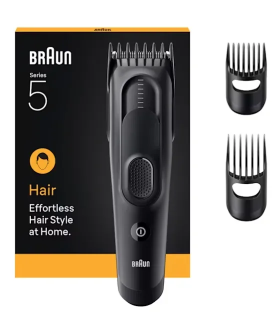 Braun HC5530, musta, 3 mm, 3,5 cm, pää, akku, 50 min.