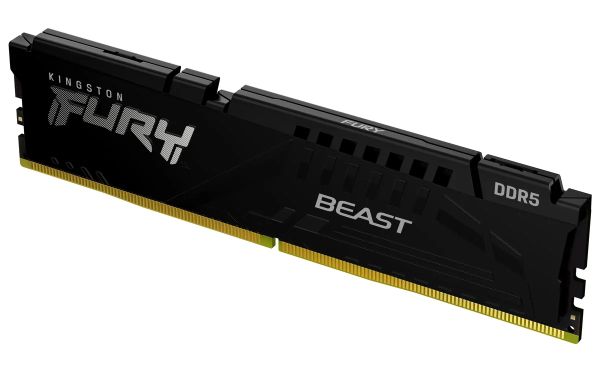 Kingston Technology FURY Beast 32 Gt 6400 MT/s DDR5 CL32 DIMM , musta, EXPO, 32 GB, 1 x 32 GB, DDR5, 288-pin DIMM, musta