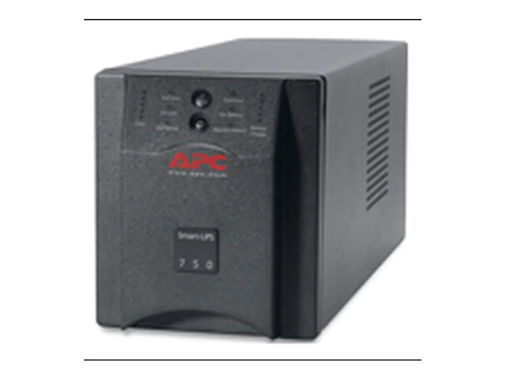 APC Älykäs UPS 750VA 230V USB:llä, jossa on UL-hyväksyntä ja 6x IEC 320 C13 -lähtöjä.