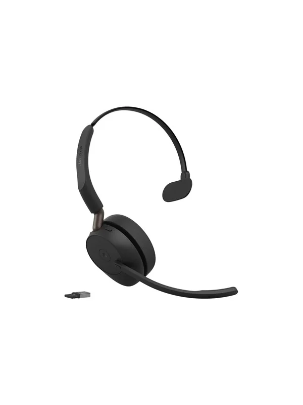 Jabra Evolve3 65 MS -langaton monokuuloke + USB-A-sovitin, musta