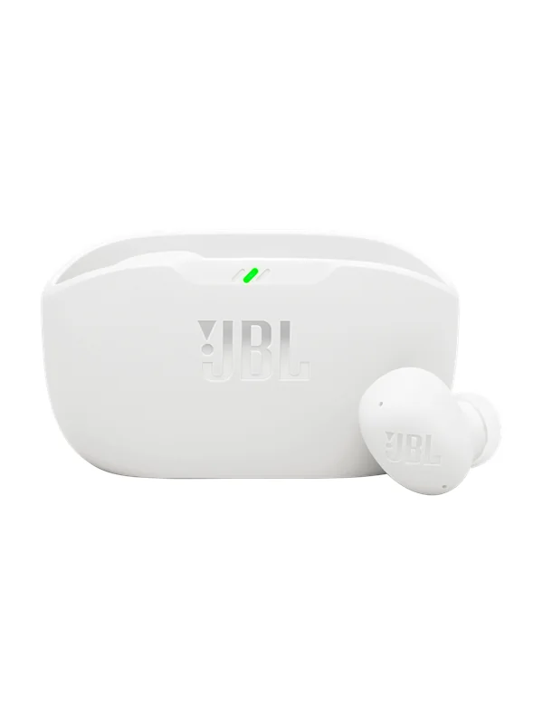JBL Wave Buds 2 - Langattomat kuulokkeet mikrofonilla - in-ear - Bluetooth - aktiivinen melunvaimennus - valkoinen