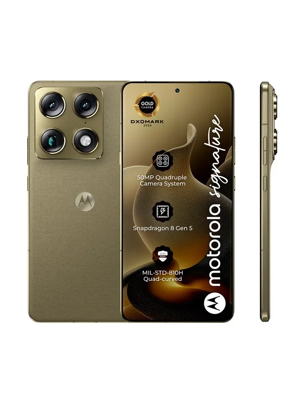 Motorola signature , 17,2 cm (6.78), 16 GB, 512 GB, 50 MP, Android 16.0, Kulta