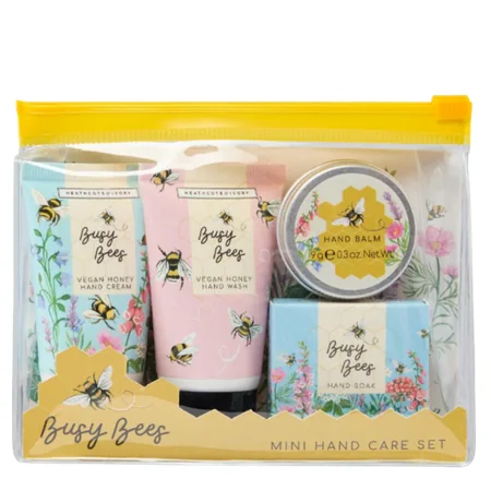 Heathcote & Ivory Busy Bees Vegaaninen Honey Käsienhoitosetti – 4 kpl