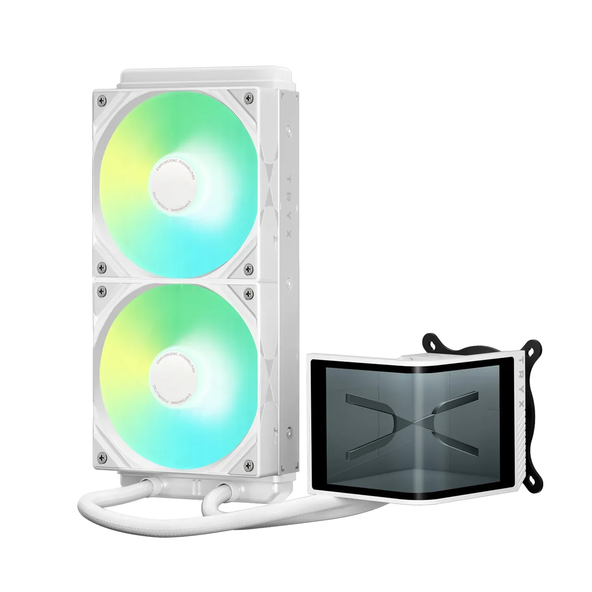 Tryx PANORAMA SE 240 mm white - CPU Vesijäähdytys - Max 28 dBA