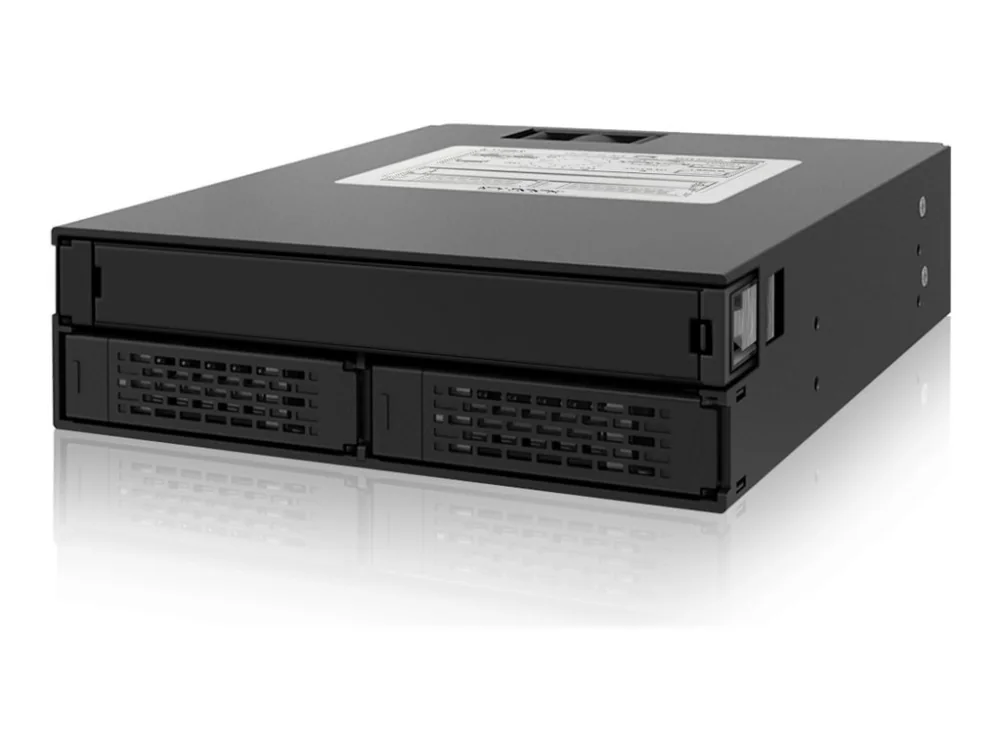 ICY DOCK ToughArmor MB994IPO-3SB 5,25" asemaräkki, 2x 2,5" + Slim ODD, SATA/SAS, hot swap, musta